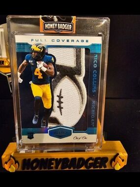 2021 NICO COLLINS Plates And Patches Full Coverage ROOKIE RC #PP-NC. TEXANS 1/1!